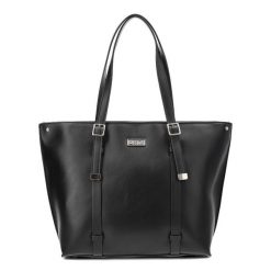 Czarna Modna Shopperka Damska Big Star. Czarne shopperki damskie BIG STAR, bez wzorów, z jeansu, bez dodatków. Za 229.00 zł.