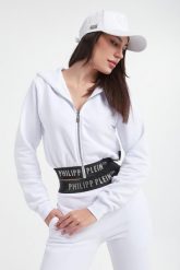 Bluza dresowa damska PHILIPP PLEIN. Bluzy damskie Philipp Plein, xs, bez wzorów, z dresówki, bez ramiączek, bez kaptura. W wyprzedaży za 2,183.35 zł.
