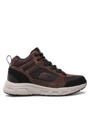 Skechers Trekkingi Ironhide 51895/CHOC Brązowy. Brązowe botki męskie Skechers, bez wzorów, z materiału, bez obcasa, bez zapięcia. Za 269.99 zł.