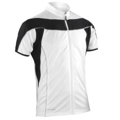 Męska Kurtka Bikewear Full Zip Performance Jacket. Białe kurtki męskie SPIRO, m, bez wzorów, sportowe, bez kaptura. Za 155.99 zł.
