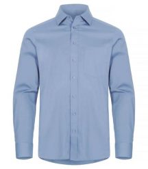 Clique Stretch Shirt L/S Koszula stretch z długim rękawem Light Blue. Niebieskie koszule męskie CLIQUE, l, bez wzorów, z bawełny, bez kołnierzyka, bez ramiączek. Za 188.33 zł.