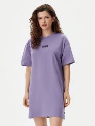 Vans Sukienka codzienna Center Vee VN0A4RU2 Fioletowy Oversize. Fioletowe sukienki damskie Vans, na co dzień, s, bez wzorów, z bawełny, bez kołnierzyka, bez ramiączek, oversize. Za 99.99 zł.