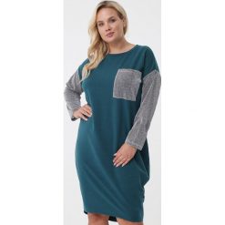 Zielona Sukienka Fenella. Zielone sukienki damskie Born2be, bez wzorów, z dzianiny, bez kołnierzyka, bez ramiączek, midi. Za 69.99 zł.
