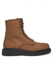 Calvin Klein Trzewiki HM0HM01576 Brązowy. Brązowe botki męskie Calvin Klein, bez wzorów, ze skóry, bez obcasa, bez zapięcia. Za 809.99 zł.