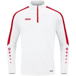 Bluza dresowa zapinana na zamek błyskawiczny Jako Power. Białe bluzy damskie Jako, s, bez wzorów, z dresówki, sportowe, bez ramiączek, bez kaptura. Za 288.50 zł.