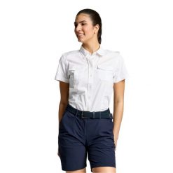 Koszula Slam Deck Ws Yacht Damskie. Białe koszule damskie SLAM, s, bez wzorów, z bawełny, sportowe, bez kołnierzyka, bez ramiączek. Za 385.99 zł.