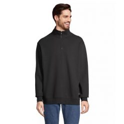Bluza 1/4 z zamkiem na stójce Sol's Conrad. Niebieskie bluzy damskie SOL'S, s, bez wzorów, z bawełny, bez ramiączek, bez kaptura. Za 139.90 zł.