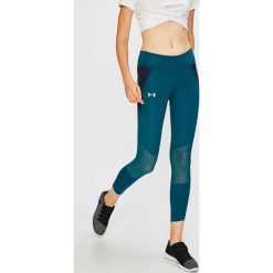 Under Armour - Legginsy Speedpocket Run. Zielone legginsy damskie Under Armour, bez wzorów, z dzianiny. W wyprzedaży za 139.90 zł.