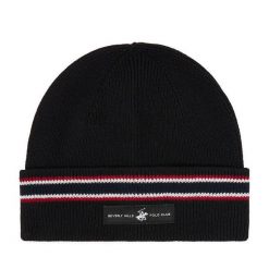 Czapka Beverly Hills Polo Club. Czarne czapki męskie Beverly Hills Polo Club, na zimę, bez wzorów. Za 69.99 zł.