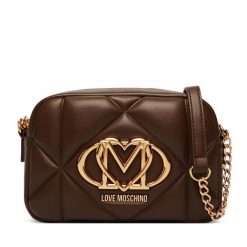 Torebka LOVE MOSCHINO. Brązowe listonoszki damskie Love Moschino, bez wzorów, bez dodatków. Za 879.99 zł.