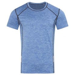 Męska Koszulka Sportowa Heather Reflective Detail Slim. Brązowe koszulki sportowe męskie Stedman, m, bez wzorów, bez ramiączek, trekkingowe. Za 124.99 zł.