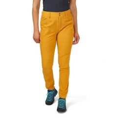 Spodnie softshellowe damskie Rab Women's Incline Light Pants. Żółte spodnie sportowe damskie RAB, na lato, bez wzorów, sportowe, trekkingowe. Za 349.99 zł.