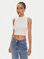 Hugo Top Sepinn 50514314 Beżowy Slim Fit. Brązowe topy damskie Hugo, xl, bez wzorów, z wiskozy, bez kołnierzyka, bez ramiączek. Za 329.99 zł.