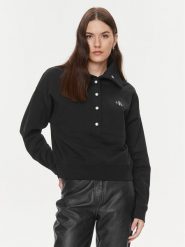Calvin Klein Jeans Bluza J20J222550 Czarny Regular Fit. Czarne bluzy damskie Calvin Klein Jeans, l, bez wzorów, z bawełny, bez ramiączek, bez kaptura. Za 279.99 zł.