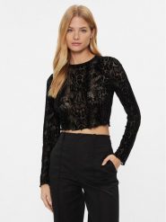 ONLY Bluzka 15308482 Czarny Regular Fit. Czarne bluzki damskie ONLY, m, bez wzorów, z syntetyku, bez kołnierzyka, bez ramiączek. Za 69.99 zł.