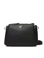 Guess Torebka Noelle II HWZG96 72120 Czarny. Czarne listonoszki damskie Guess, z aplikacjami, ze skóry, bez dodatków. Za 389.99 zł.