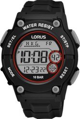 Zegarek Lorus Zegarek męski Lorus R2329PX9 czarny. Czarne zegarki męskie Lorus, bez wzorów. Za 99.00 zł.