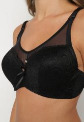 Czarny Biustonosz Full Cup z Regulowanymi Ramiączkami i Koronką Martinna. Czarne biustonosze Renee, bez wzorów, z koronki. Za 44.99 zł.