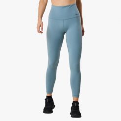 Długie Legginsy Trening Kobieta Core Odprowadzający Wilgoć. Zielone legginsy damskie SWEDEMOUNT, bez wzorów, z elastanu. Za 147.99 zł.