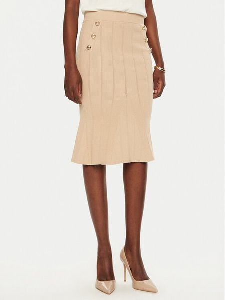 Marciano Guess Spódnica midi 5RGD07 5810Z Beżowy Regular Fit. Brązowe spódnice damskie Marciano Guess, s, z aplikacjami, z wiskozy, midi. Za 369.99 zł.