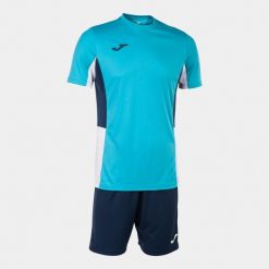 Zestaw Sportowy Joma Danubio II 4XS - Turkus i Marynarka. Niebieskie garnitury męskie Joma, xs, bez wzorów, z dresówki, sportowe. Za 180.99 zł.
