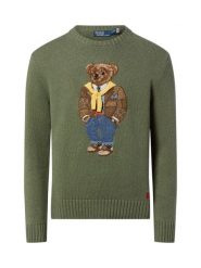 Polo Ralph Lauren Męski sweter z dzianiny Mężczyźni Bawełna zielony|wielokolorowy wzorzysty, XL. Zielone swetry męskie Polo Ralph Lauren, m, bez wzorów, z bawełny, bez kołnierzyka, bez ramiączek. Za 3,199.95 zł.