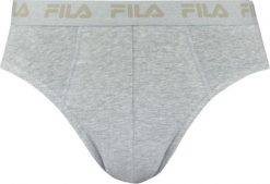 Slipy męskie Fila 1 szt. szare - bawełna z elastanem. Szare slipki męskie 661, m, bez wzorów, z bawełny. Za 54.95 zł.