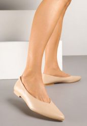 Ciemnobeżowe Balerinki Vices z Migdałowym Noskiem Neomaria. Brązowe balerinki damskie Born2be, bez wzorów, z jeansu, eleganckie, bez obcasa, bez zapięcia. Za 54.99 zł.