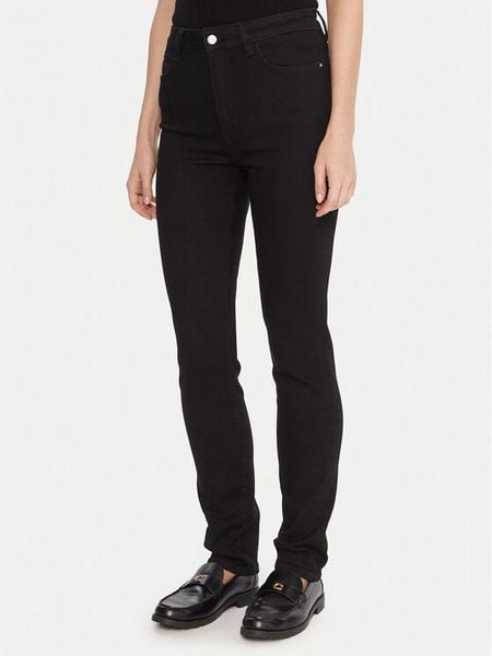 BOSS Jeansy State 50546342 Czarny Slim Fit. Czarne jeansy damskie Boss, bez wzorów, z bawełny. Za 509.99 zł.