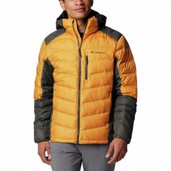 Kurtka ocieplana męska Columbia Labyrinth Loop Hooded z kapturem. Żółte kurtki męskie Columbia, m, bez wzorów, z kapturem. Za 509.99 zł.
