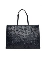 Tommy Hilfiger Torebka Th City AW0AW17501 Granatowy. Niebieskie shopperki damskie Tommy Hilfiger, bez wzorów, ze skóry, bez dodatków. Za 519.99 zł.