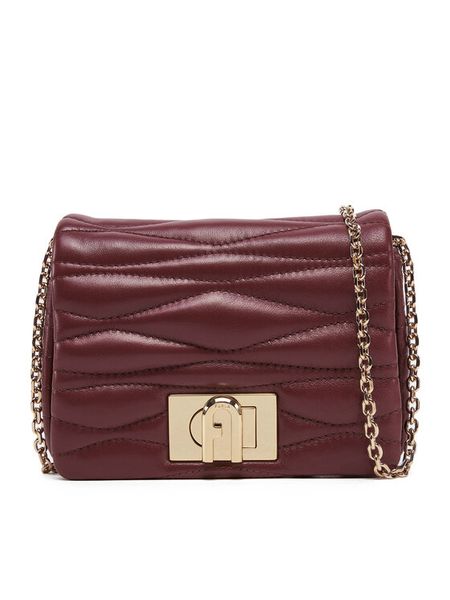 Furla Torebka 1927 Mini Soft WE00735 BX3221 26700 Bordowy. Czerwone torebki do ręki damskie Furla, bez wzorów, ze skóry, bez dodatków. Za 859.99 zł.