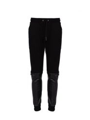 Les Hommes Spodnie "Jogshort" | LBJ4001700F | Mężczyzna | Czarny. Czarne spodnie materiałowe męskie Les Hommes, bez wzorów, z bawełny. W wyprzedaży za 749.00 zł.