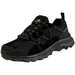 Męskie buty trekkingowe wodoodporne turystyczne. Czarne buty sportowe męskie GUGGEN MOUNTAIN, bez zapięcia. W wyprzedaży za 334.64 zł.