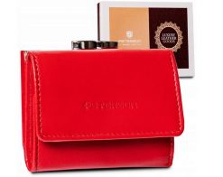 Portfel skórzany Peterson [D] PTN RD-25-GCL czerwony. Czerwone portfele damskie Peterson. Za 51.99 zł.