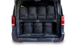 Torby Do Bagażnika Mercedes-Benz Eqv Long 2020+ 7Szt Kjust. Czarne torby podróżne damskie KJUST, bez wzorów, z kauczuku. Za 2,010.00 zł.