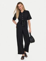 ONLY Kombinezon Laris 15364151 Czarny Regular Fit. Czarne sukienki damskie ONLY, m, bez wzorów, z wiskozy, bez kołnierzyka, bez ramiączek. Za 249.99 zł.