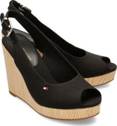 Tommy Hilfiger Tommy Hilfiger Iconic Elena Sling Back Wedge - Sandały Damskie - FW0FW04789 BDS 41. Sandały damskie Tommy Hilfiger, bez wzorów, bez obcasa, bez zapięcia. Za 294.32 zł.