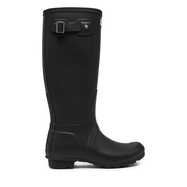 Kalosze Hunter. Czarne kalosze damskie Hunter, bez wzorów, bez zapięcia. Za 429.99 zł.