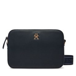 Torebka Tommy Hilfiger. Niebieskie listonoszki damskie Tommy Hilfiger, bez wzorów, bez dodatków. Za 259.99 zł.