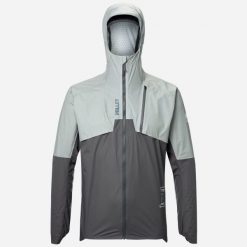 Kurtka do biegania przeciwdeszczowa męska Millet Intense Pro 2,5L Jkt active fit. Szare kurtki męskie Millet, l, bez wzorów, z elastanu, z kapturem, do biegania. Za 599.00 zł.