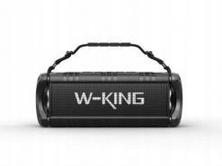 Głośnik bezprzewodowy Bluetooth W-KING D8 czarny. Czarne głośniki przenośne W-KING. Za 355.99 zł.