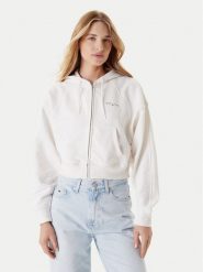 Tommy Jeans Bluza Linear DW0DW21163 Écru Boxy Fit. Bluzy damskie Tommy Jeans, xl, bez wzorów, z bawełny, bez ramiączek, bez kaptura. Za 329.99 zł.