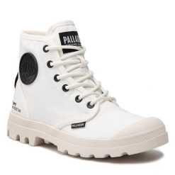 Trapery Palladium. Brązowe trapery damskie Palladium, bez zapięcia. Za 269.99 zł.