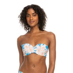 Góra od stroju kąpielowego ROXY PT Love The Beach Vibe. Niebieskie bikini Roxy, xs, bez wzorów. Za 89.99 zł.