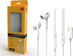 210+ USB-C Earphones. Słuchawki douszne Kodak. Za 60.01 zł.