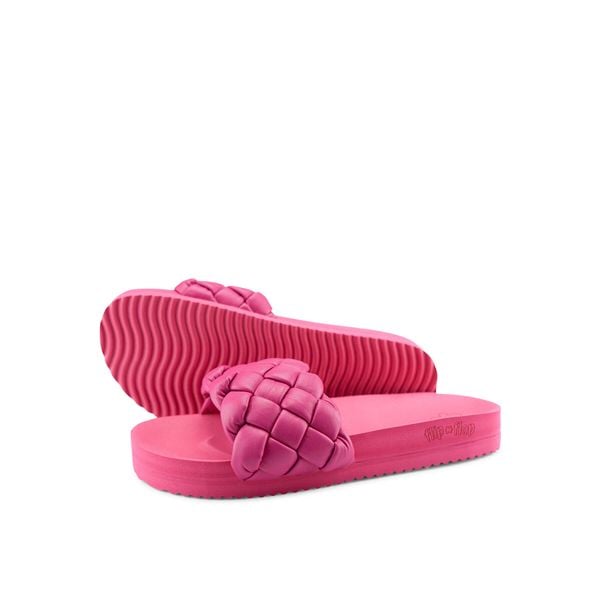 Klapki basenowe damskie Flip Flop Pool Weave. Czerwone klapki damskie Flip Flop, bez wzorów, sportowe, bez obcasa, bez zapięcia. W wyprzedaży za 96.00 zł.