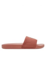 Calvin Klein Jeans Klapki Slide Monogram Hardware YW0YW01713 Koralowy. Pomarańczowe klapki damskie Calvin Klein Jeans, bez wzorów, z jeansu, bez obcasa, bez zapięcia. Za 119.99 zł.