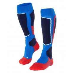 Podkolanówki Falke SK2 Wool. Niebieskie skarpety męskie Falke, bez wzorów. Za 205.50 zł.