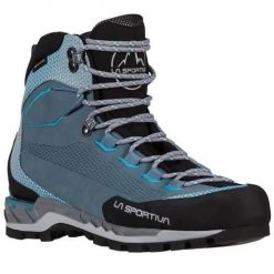 Buty trekkingowe damskie La Sportiva La Trango Tech Gtx. Niebieskie obuwie trekkingowe damskie La Sportiva, z materiału, za kostkę, bez zapięcia. Za 1,208.00 zł.